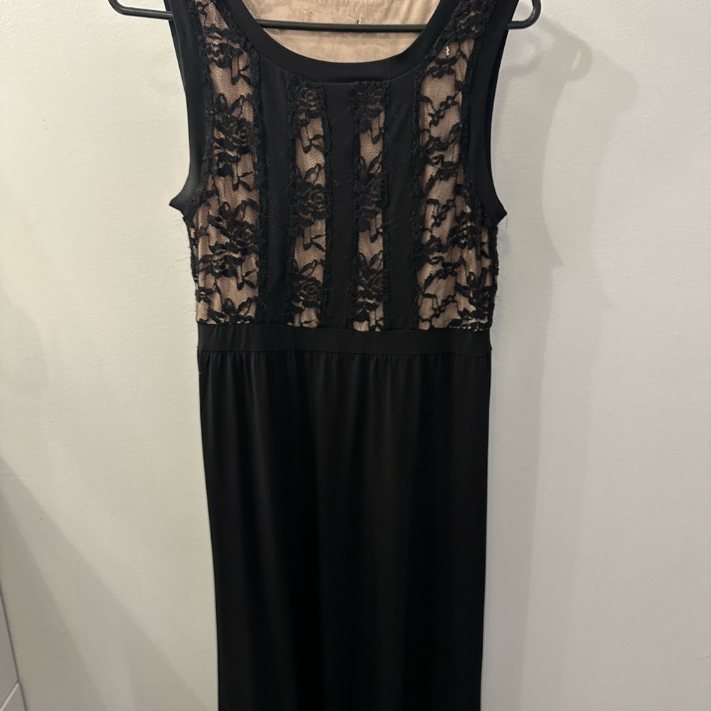 Black Sleeveless Sheath Maxi Dress